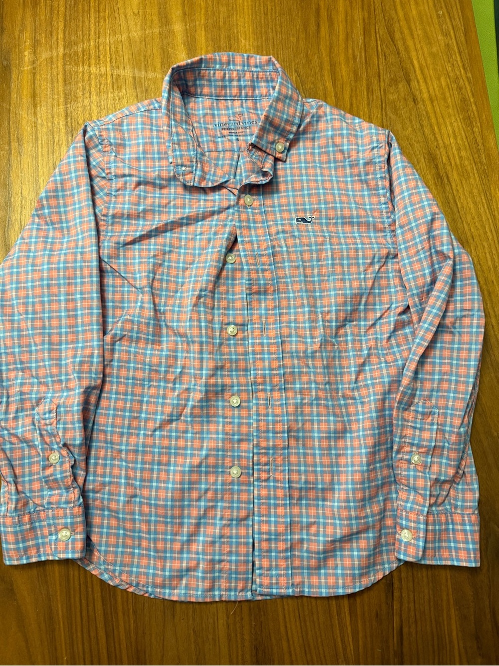 Vineyard Vines Boys Printed “Whale Shirt” Button Down